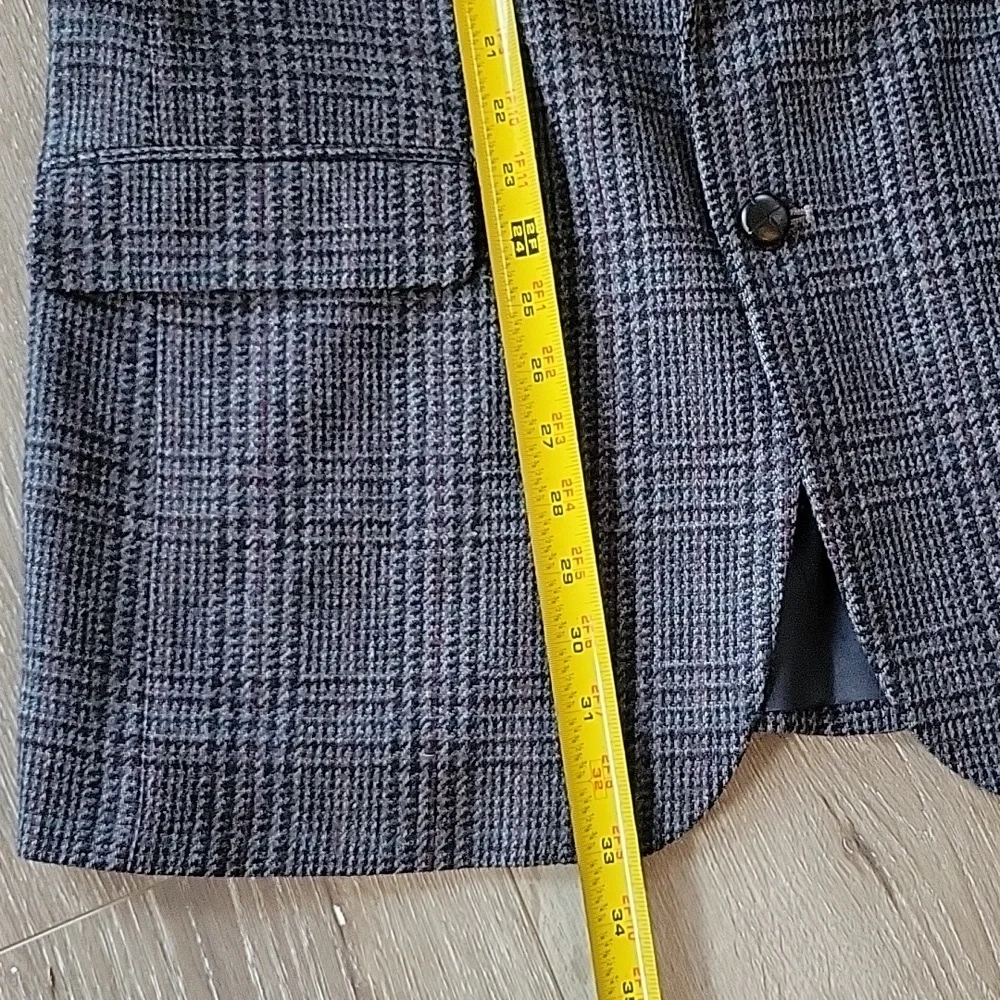 Vintage Woolrich Blazer Plaid Wool Blue Multicolor Excellent Condition